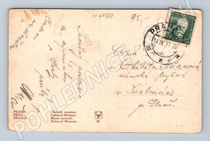 Pohlednice Praha Národní muzeum historický motiv (M4169)