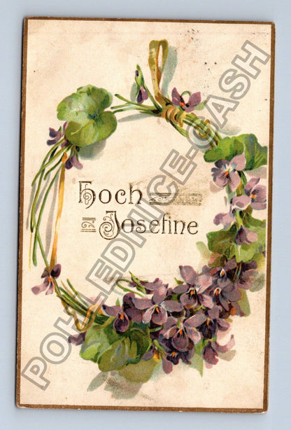 Pohlednice Hoch Josefine fialky Rakousko (M41690)