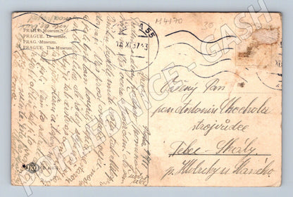 Pohlednice Praha Národní muzeum před 1950 (M4170)