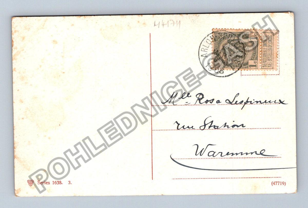 Pohlednice Belgie Warmme milostná scéna (M41711)