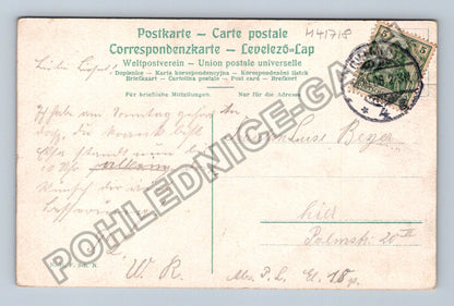 Pohlednice Im Liebesfalle milostné výjevy hrad (M41718)