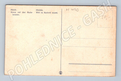 Pohlednice Praha Karlův most Kříž a Hradčany (M4173)