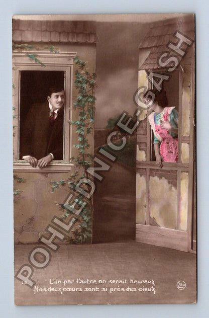 Pohlednice Belgie Lun par lautre on serait heureux 1914 (M41735)
