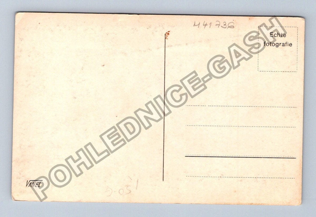 Pohlednice pár s kyticí v lese (M41736)