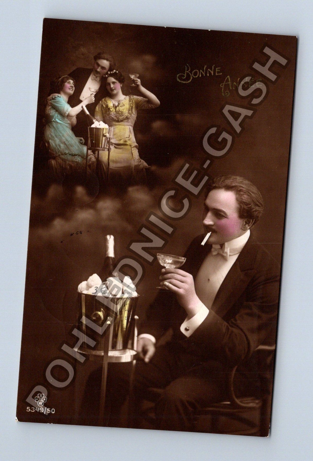 Pohlednice Belgie Novoroční přání Bonne Année 1913 (M41737)