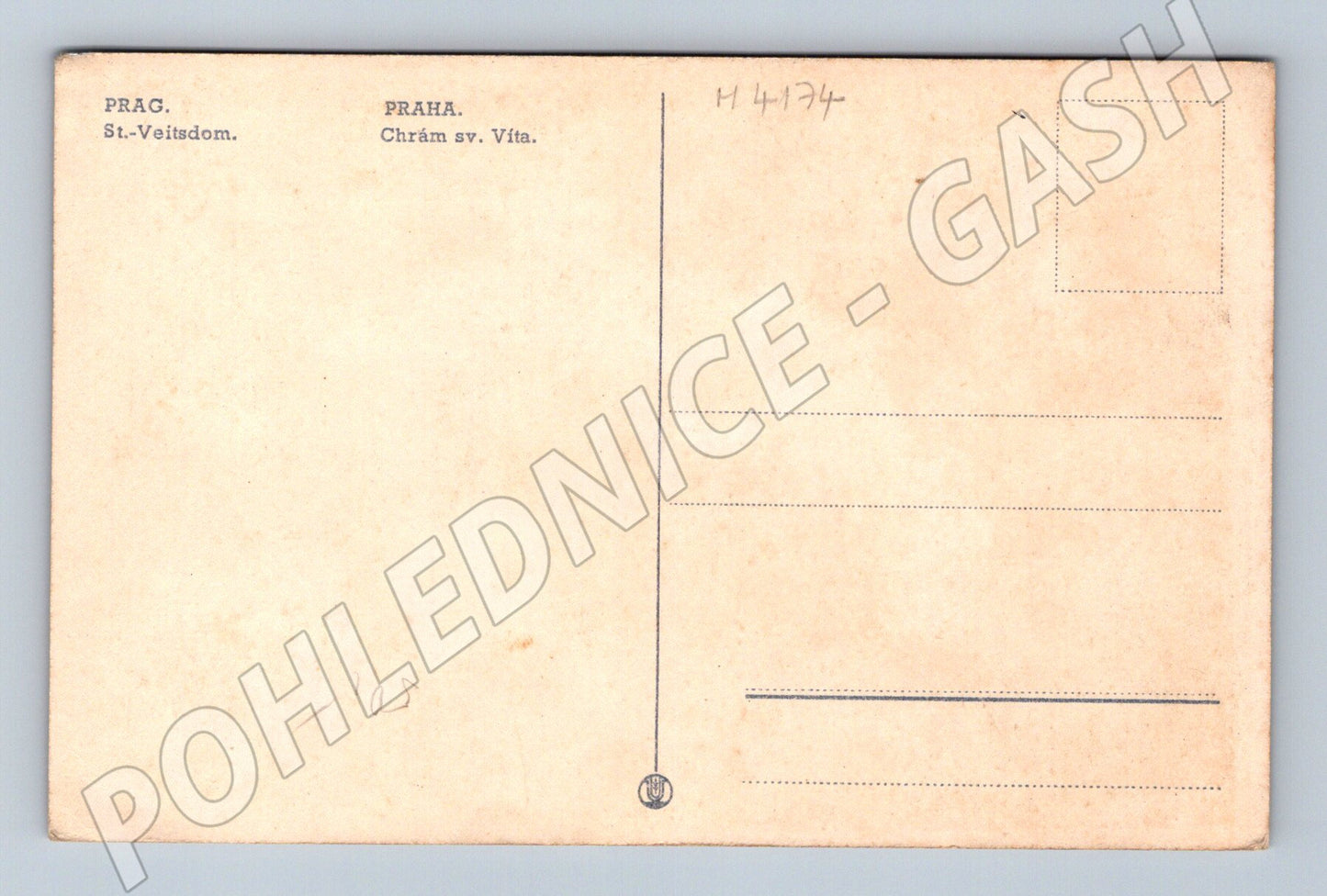 Pohlednice Praha Chrám sv Víta starý motiv (M4174)
