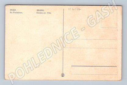 Pohlednice Praha Chrám sv Víta starý motiv (M4174)