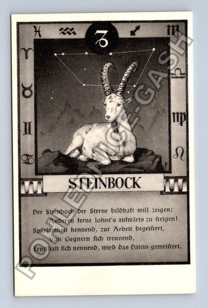 Pohlednice Německo znamení zvěrokruhu Kozoroh Steinbock (M41748)