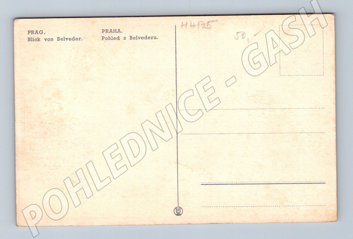 Pohlednice Praha Pražský hrad z Belvederu (M4175)