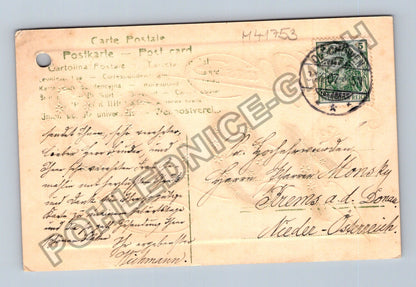 Pohlednice Rakousko Novoroční přání 1908 (M41753)