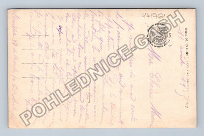 Pohlednice Francie venkovská krajina květiny Bonne Fete (M41761)
