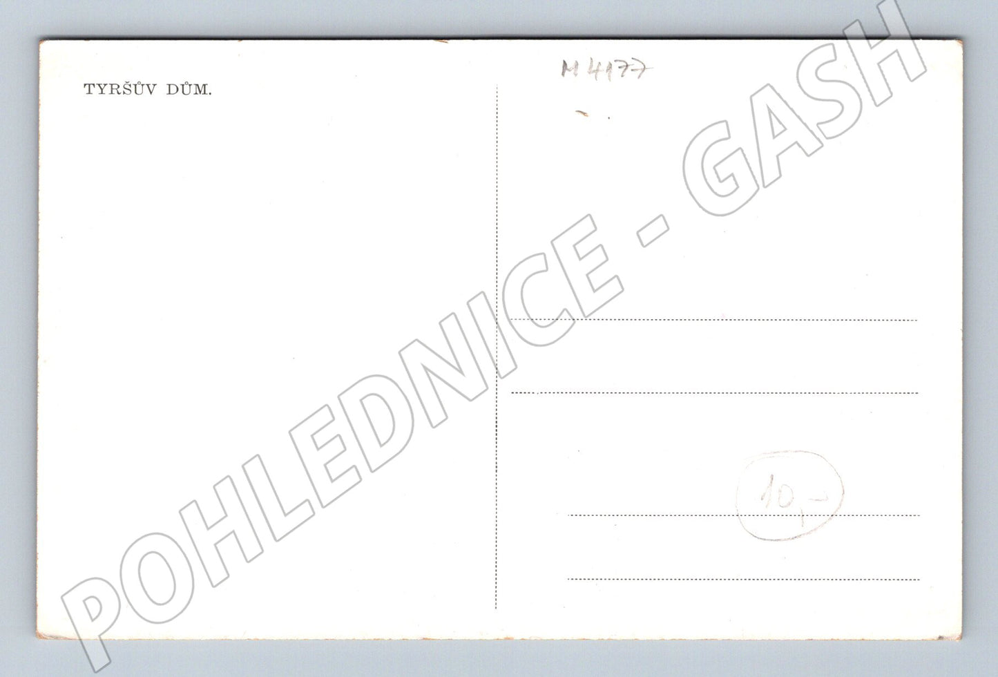 Pohlednice Praha Tyršův dům kresba historický motiv (M4177)