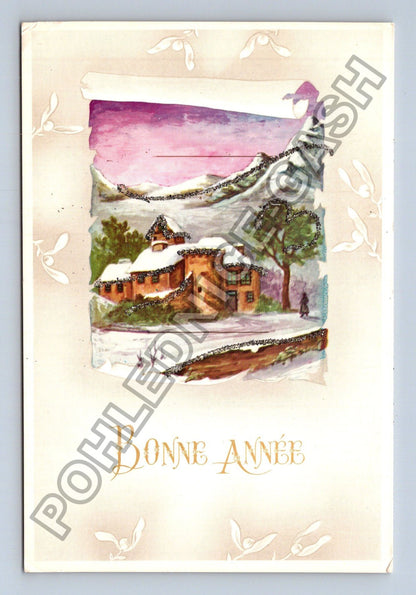 Pohlednice Francie Novoroční přání Bonne Année (M41774)