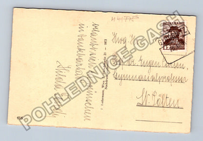 Pohlednice Rakousko Vánoční přání šišky (M41778)