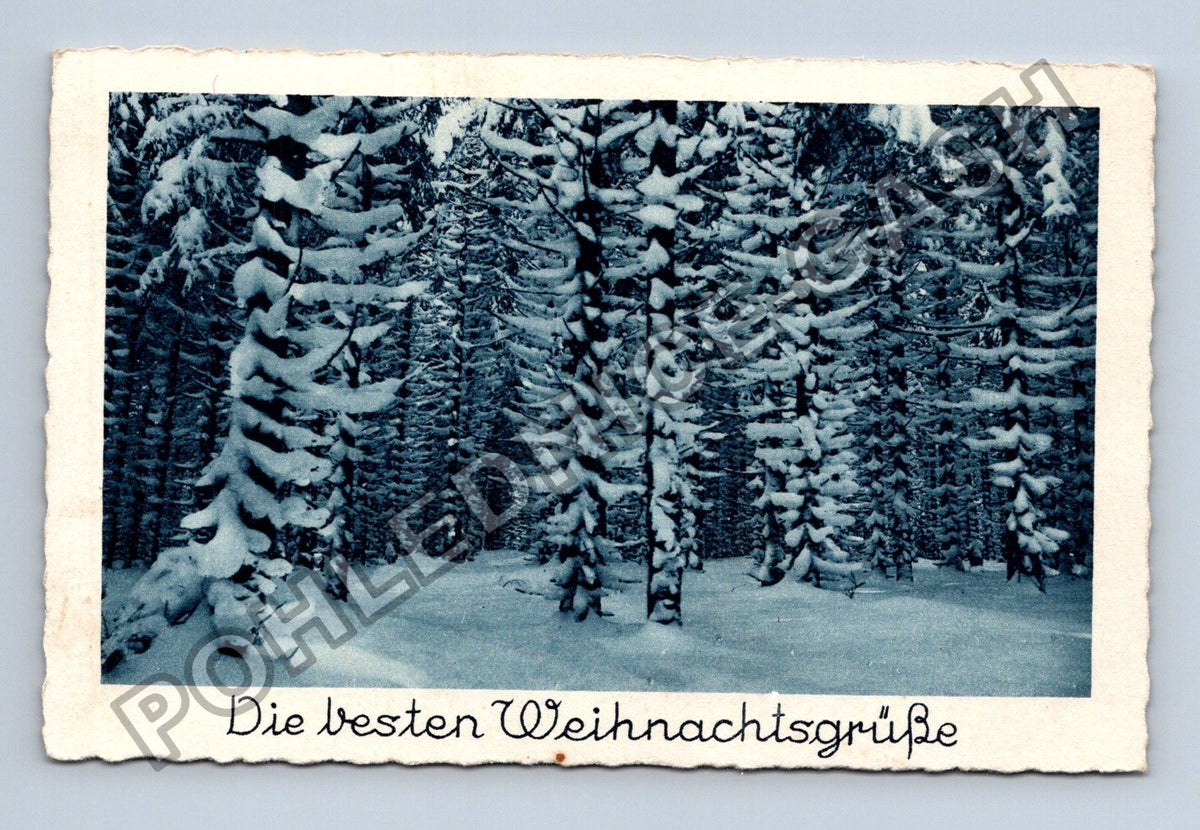 Pohlednice Německo zasněžený les Vánoce 1935 (M41789)
