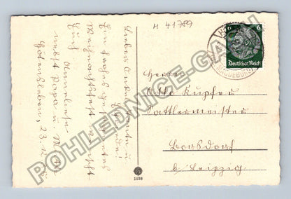 Pohlednice Německo zasněžený les Vánoce 1935 (M41789)