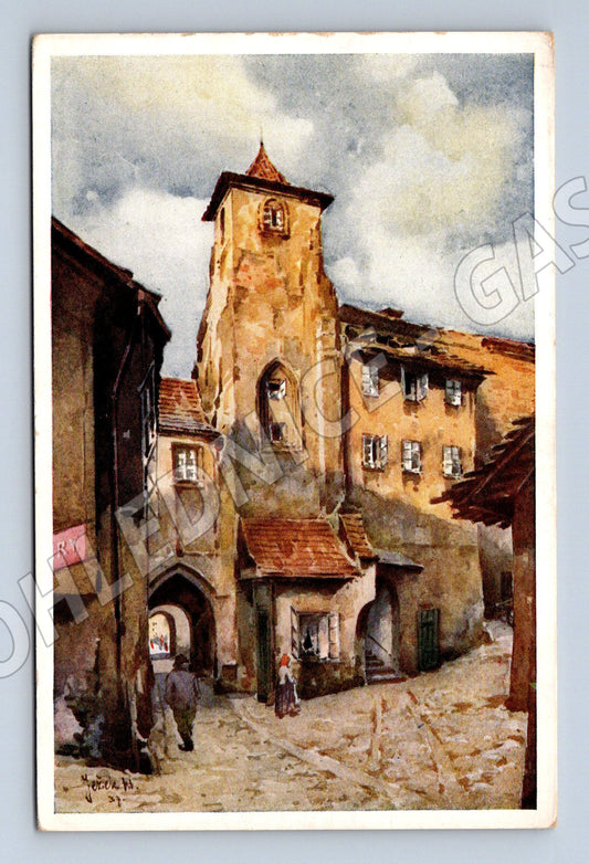 Pohlednice Praha Klášter sv Anežky umělecký motiv (M4179)