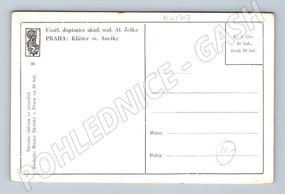 Pohlednice Praha Klášter sv Anežky umělecký motiv (M4179)