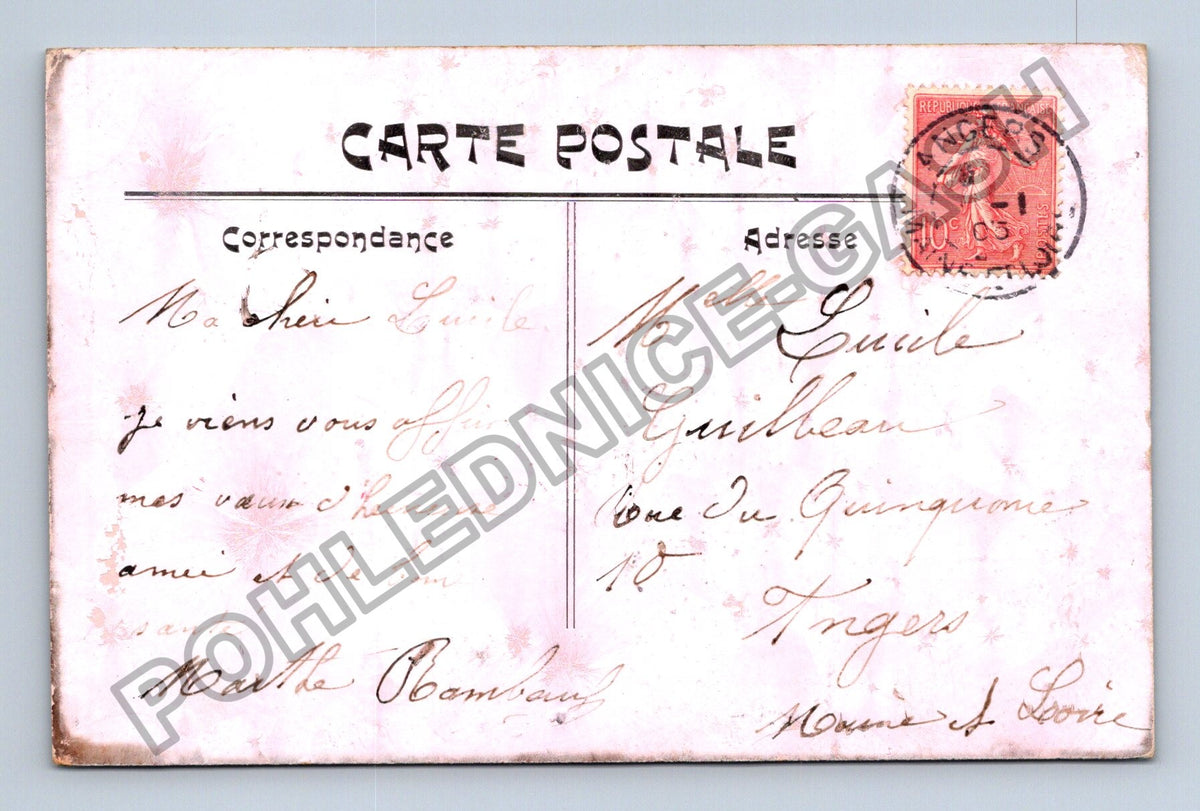 Pohlednice Francie Angers Bonne Année 1903 (M41813)