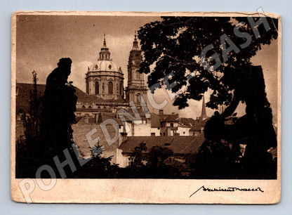 Pohlednice Praha Malá Strana a sv Mikuláš historický (M4183)