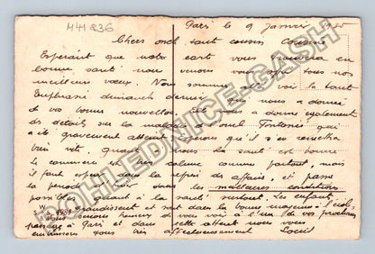 Pohlednice Francie zimní krajina Bonne Année 1925 (M41836)