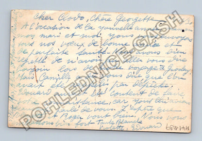 Pohlednice Francie zimní krajina Joyeux Noël 1930 (M41839)