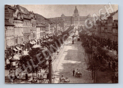 Pohlednice Praha Václavské náměstí 1897 motiv (M4185)