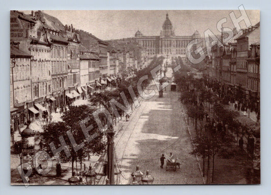 Pohlednice Praha Václavské náměstí 1897 motiv (M4185)