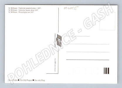 Pohlednice Praha Václavské náměstí 1897 motiv (M4185)