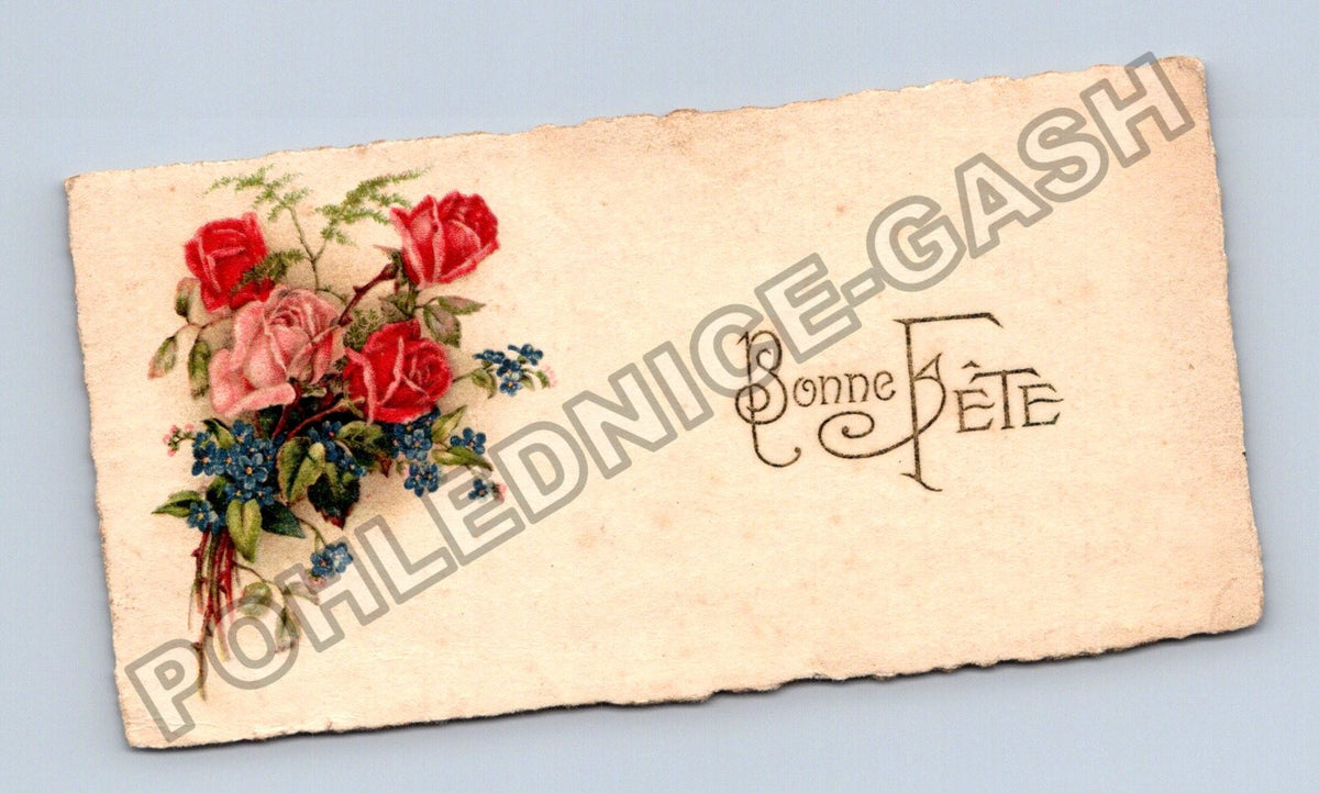 Pohlednice Francie Bonne Fête kytice růží 1931 (M41875)