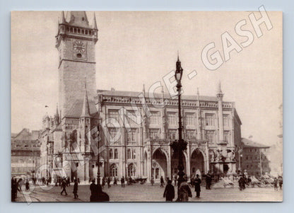 Pohlednice Praha Staroměstská radnice 1906 motiv (M4188)