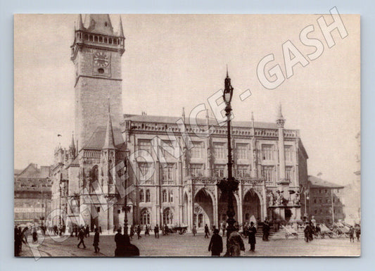 Pohlednice Praha Staroměstská radnice 1906 motiv (M4188)
