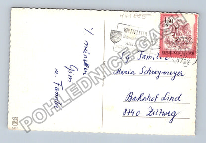 Pohlednice Rakousko Velikonoce vesnice květiny (M41885)