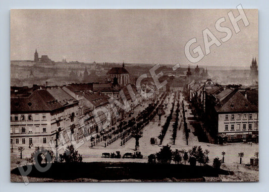 Pohlednice Praha Václavské náměstí 1878 Fridrich (M4189)
