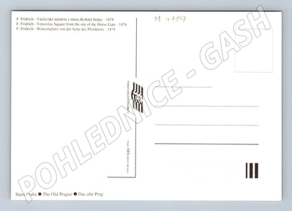 Pohlednice Praha Václavské náměstí 1878 Fridrich (M4189)
