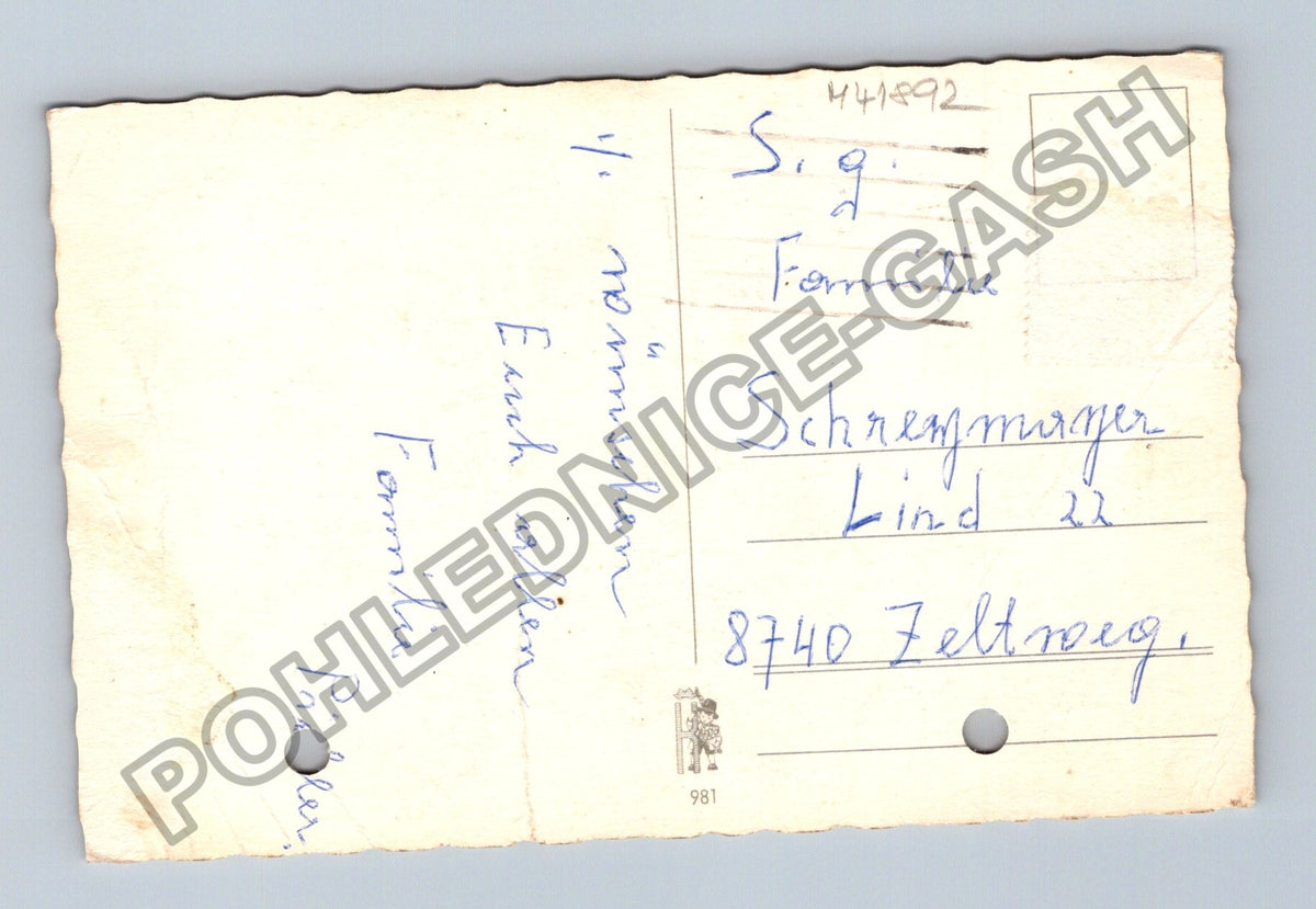 Pohlednice Velikonoční zajíc a dívka Rakousko (M41892)