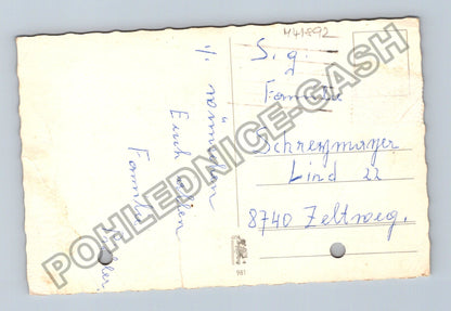 Pohlednice Velikonoční zajíc a dívka Rakousko (M41892)