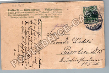 Pohlednice Německo Velikonoce jehňata Art Nouveau (M41900)