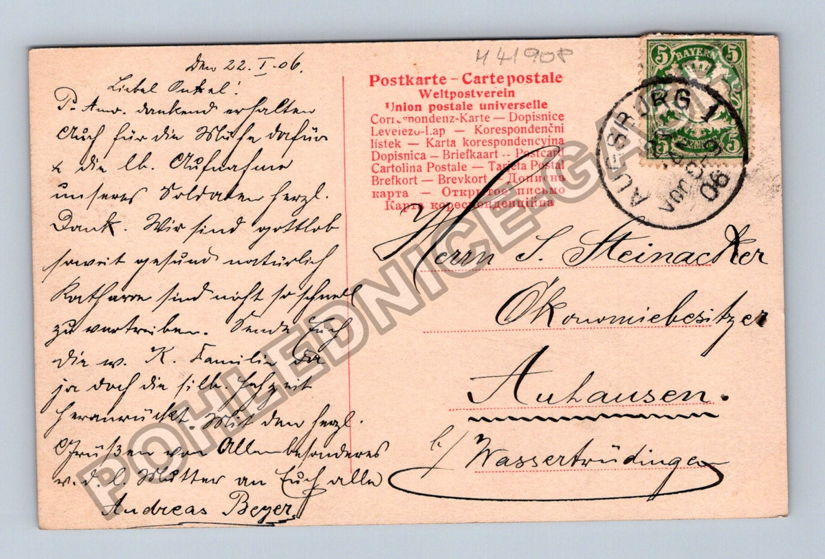 Pohlednice Německo císařská rodina s dětmi a psem 1906 (M41908)