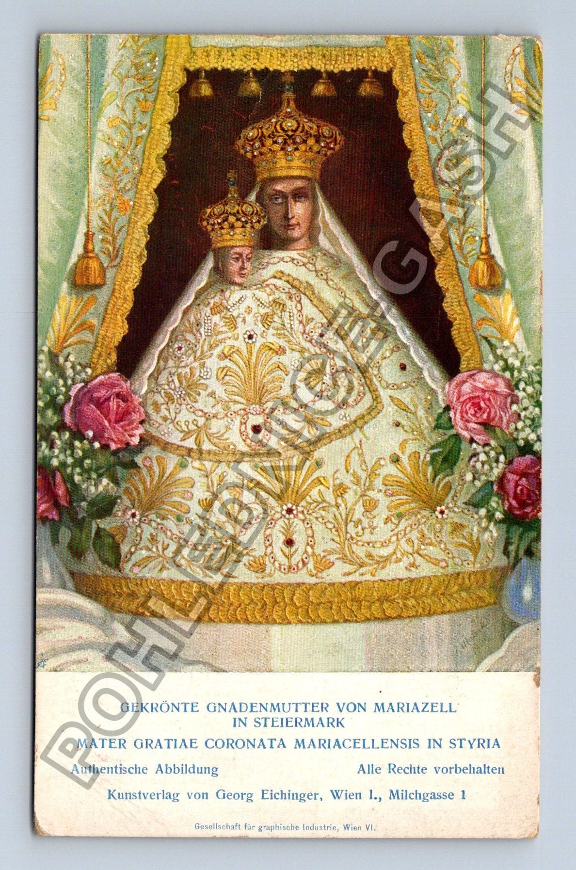 Pohlednice Rakousko Mariazell korunovaná Matka milosti (M41909)