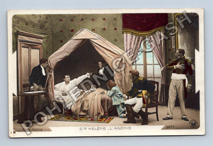 Pohlednice Francie Film Pathé Svatá Helena agonie (M41947)