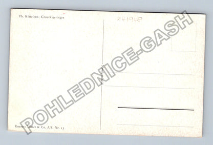 Pohlednice Skandinávie Th Kittelsen Grautkjerringer (M41948)