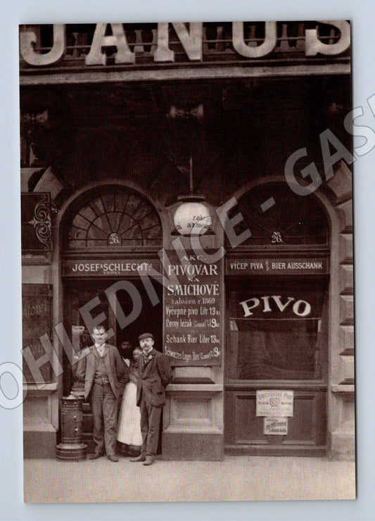 Pohlednice Praha pivovar Smíchov starý motiv (M4195)