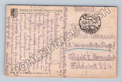 Pohlednice Německo Ludwig Richter Abendläuten 1917 (M41955)