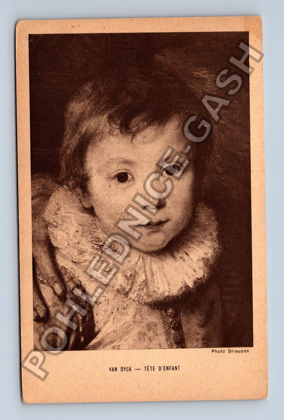 Pohlednice Francie Van Dyck Tête denfant (M41958)