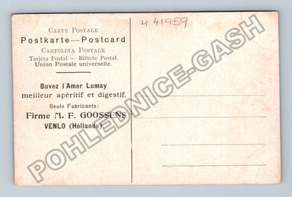 Pohlednice Holandsko venkovská krajina s postavami (M41959)