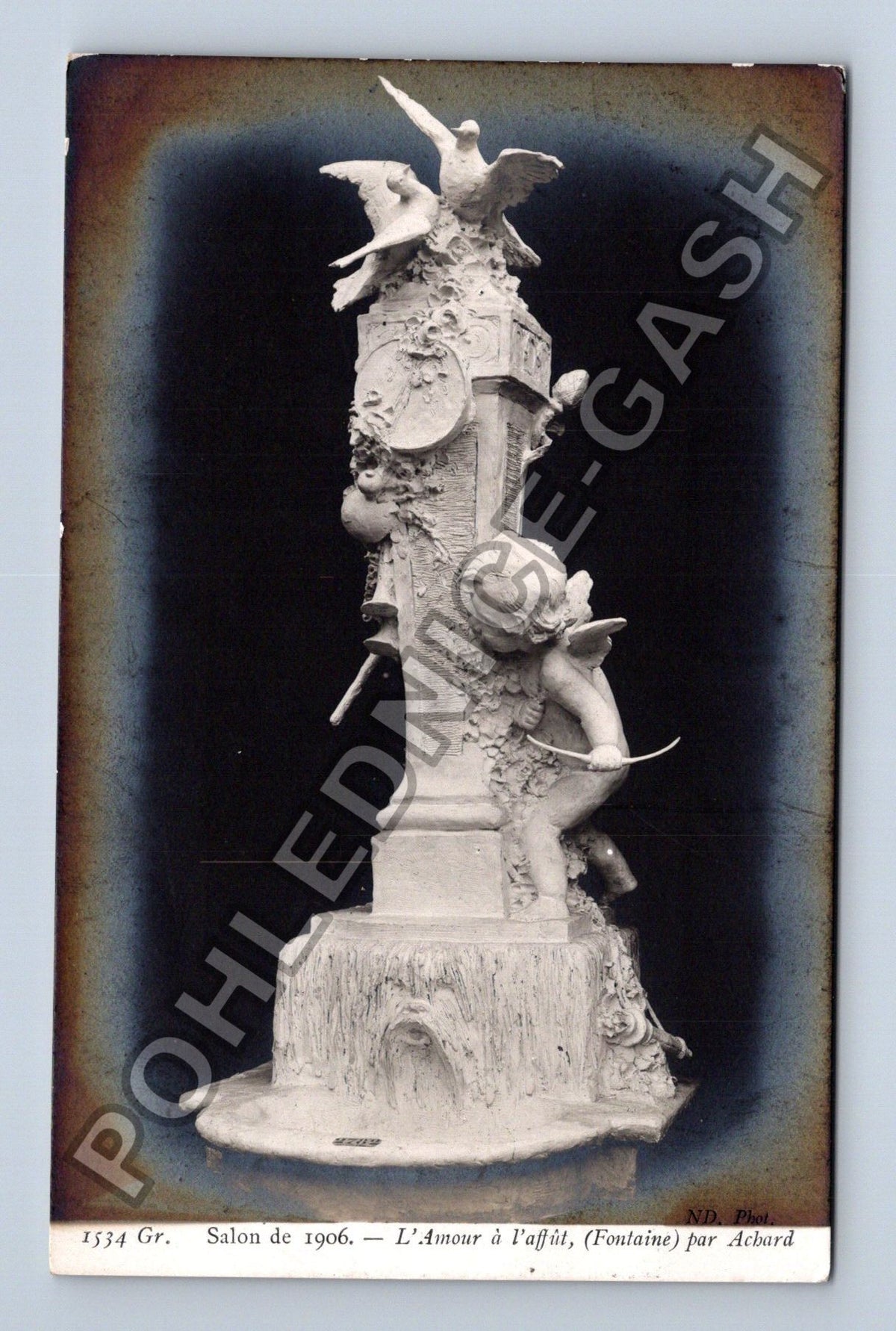 Pohlednice Salon de 1906 LAmour a laffut Achard (M41976)