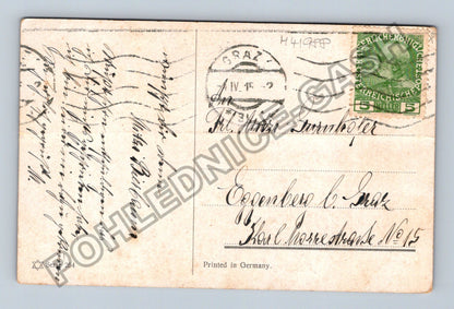 Pohlednice Rakousko Frühlingsfreuden ovce jezero 1908 (M41988)