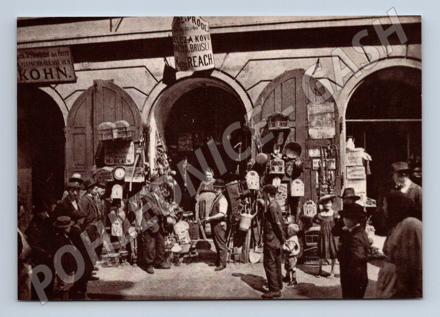 Pohlednice Praha Josefov vetešnictví starý motiv (M4199)