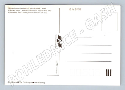 Pohlednice Praha Josefov vetešnictví starý motiv (M4199)